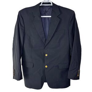 Brooks Brothers Madison Blazer Men's 42R Loro Piana Italy Navy‎ Blue 2 Button